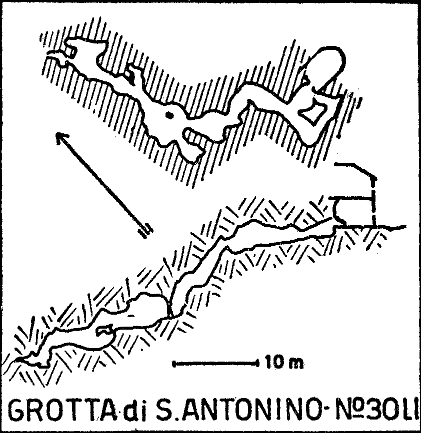 Gestionale Speleologico Ligure - LI30 GROTTA DI SANT'ANTONINO